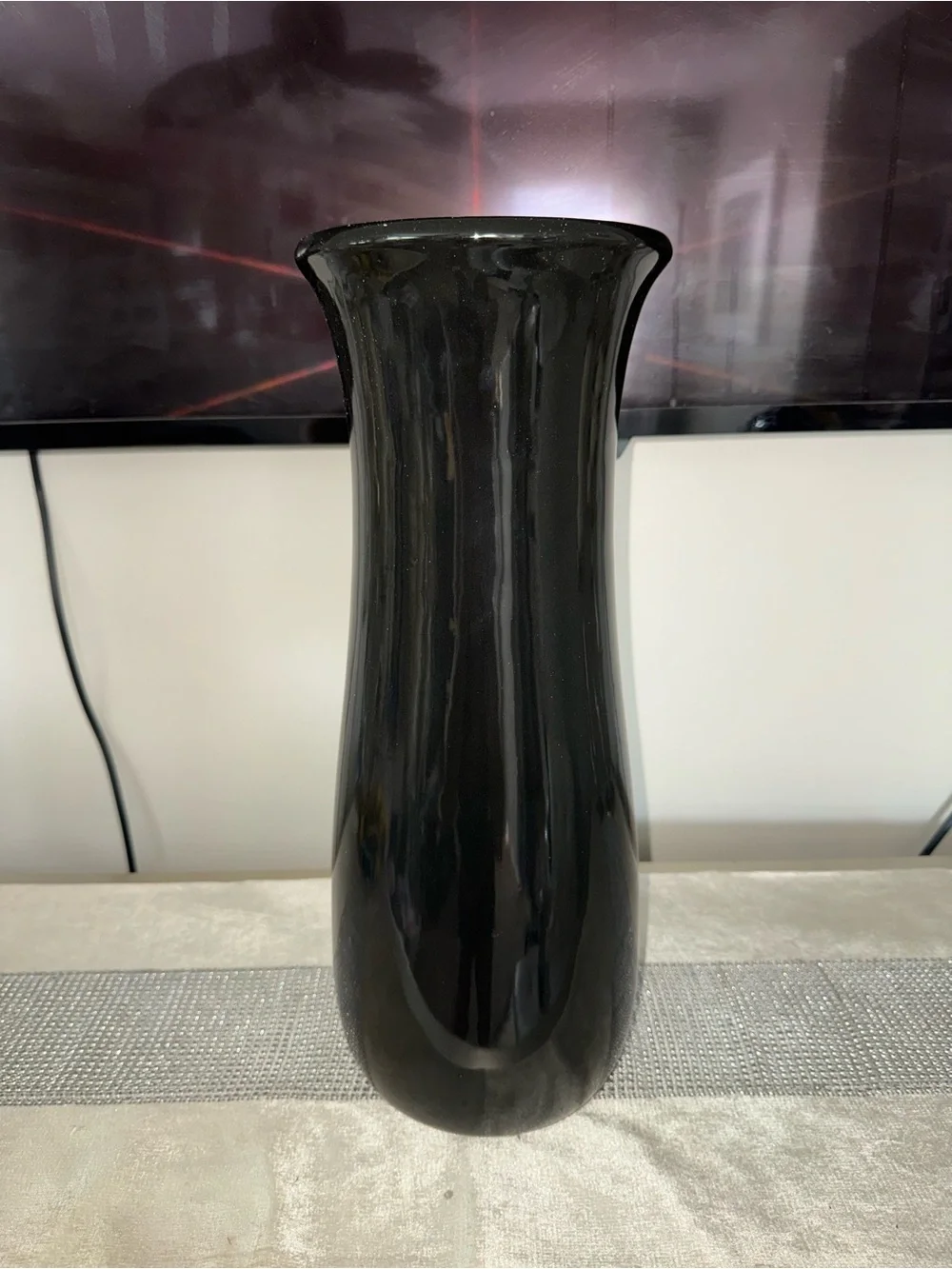 Like new, Hobby Lobby, black, tall ceramic vase